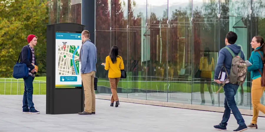 Duraline Outdoor All-Weather Dual-Sided Freestanding Kiosk 3