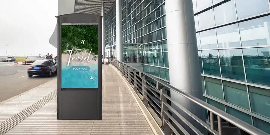 Duraline Outdoor All-Weather Dual-Sided Freestanding Kiosk 4