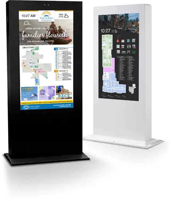 Duraline Outdoor All-Weather Dual and single Sided Kiosk