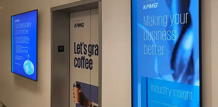 Affichage numérique d'entreprise