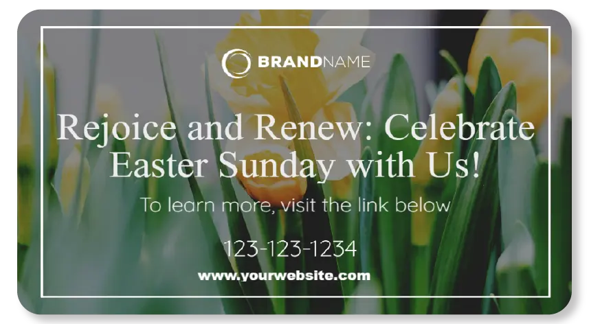 Religious institutions digital signage template 3