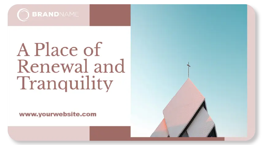 Religious institutions digital signage template 4