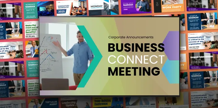 Keeping digital signage for corporate communication simple