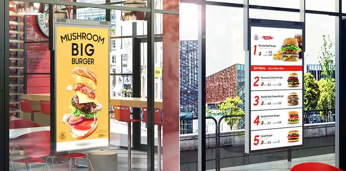 double sided window displays